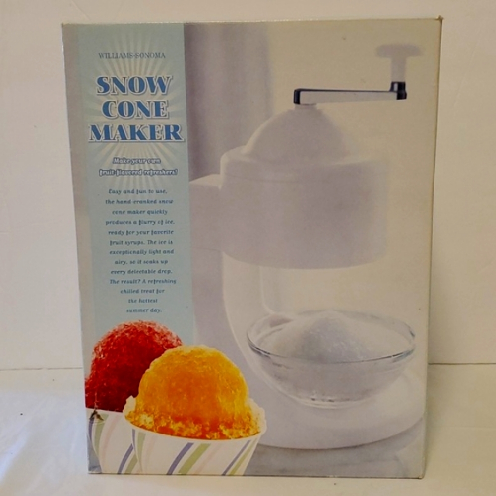 Williams Sonoma Snow Cone Maker and Bonus